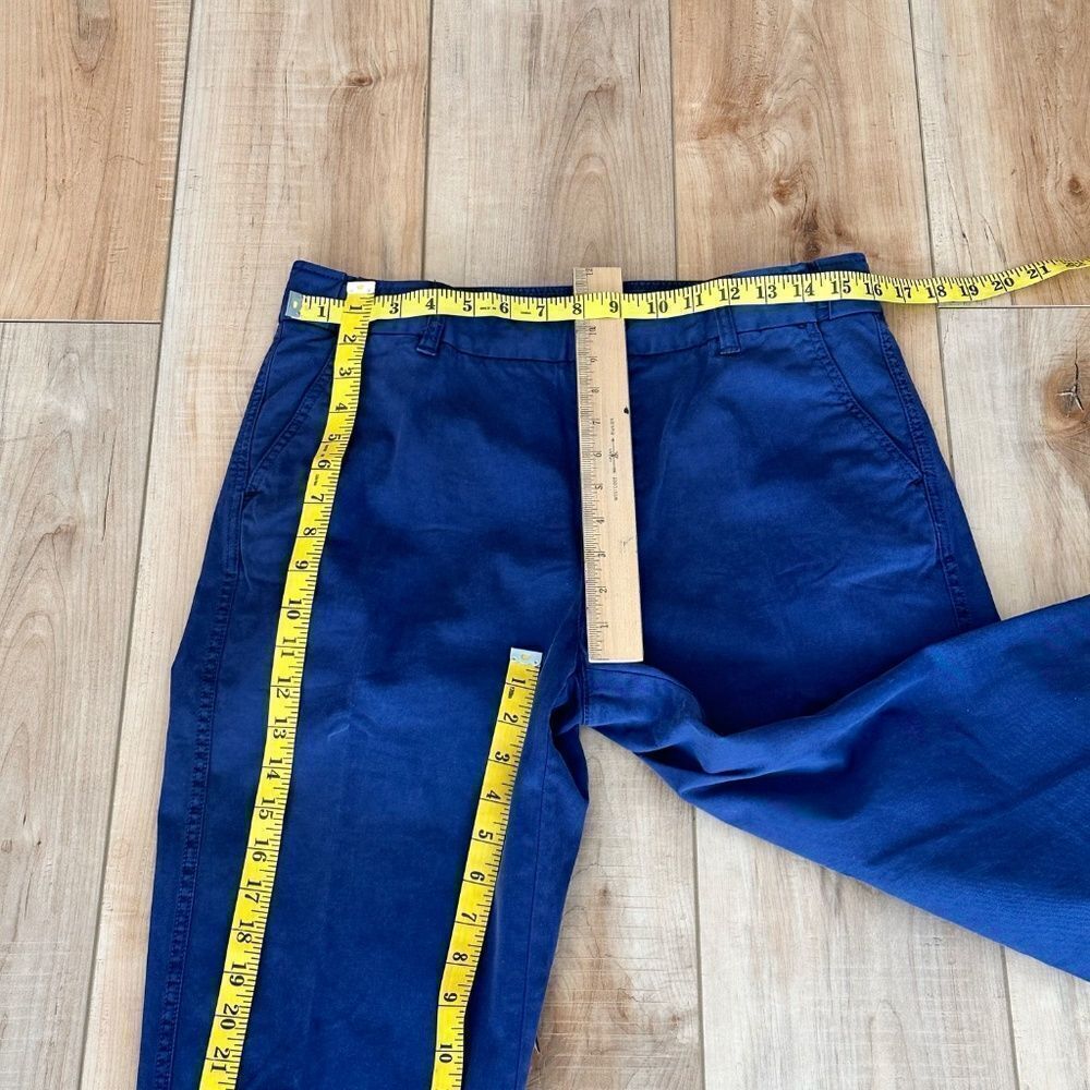 Coldwater Creek Cotton Chino Pants Navy Blue Size 8 - Picture 4 of 14